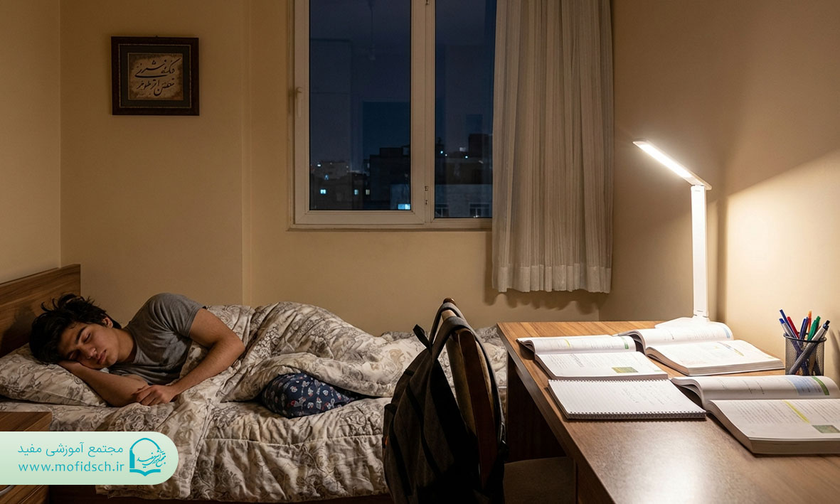 خواب و تغذیه کافی در ایام امتحانات